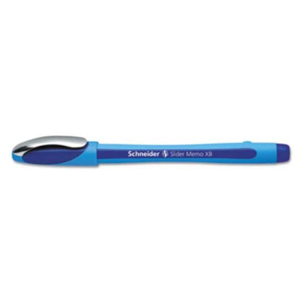 Classroom Creations 1.4mm Schneider Slider Memo XB Stick Ballpoint Pen, Blue Barrel, 10PK CL3755087 - main